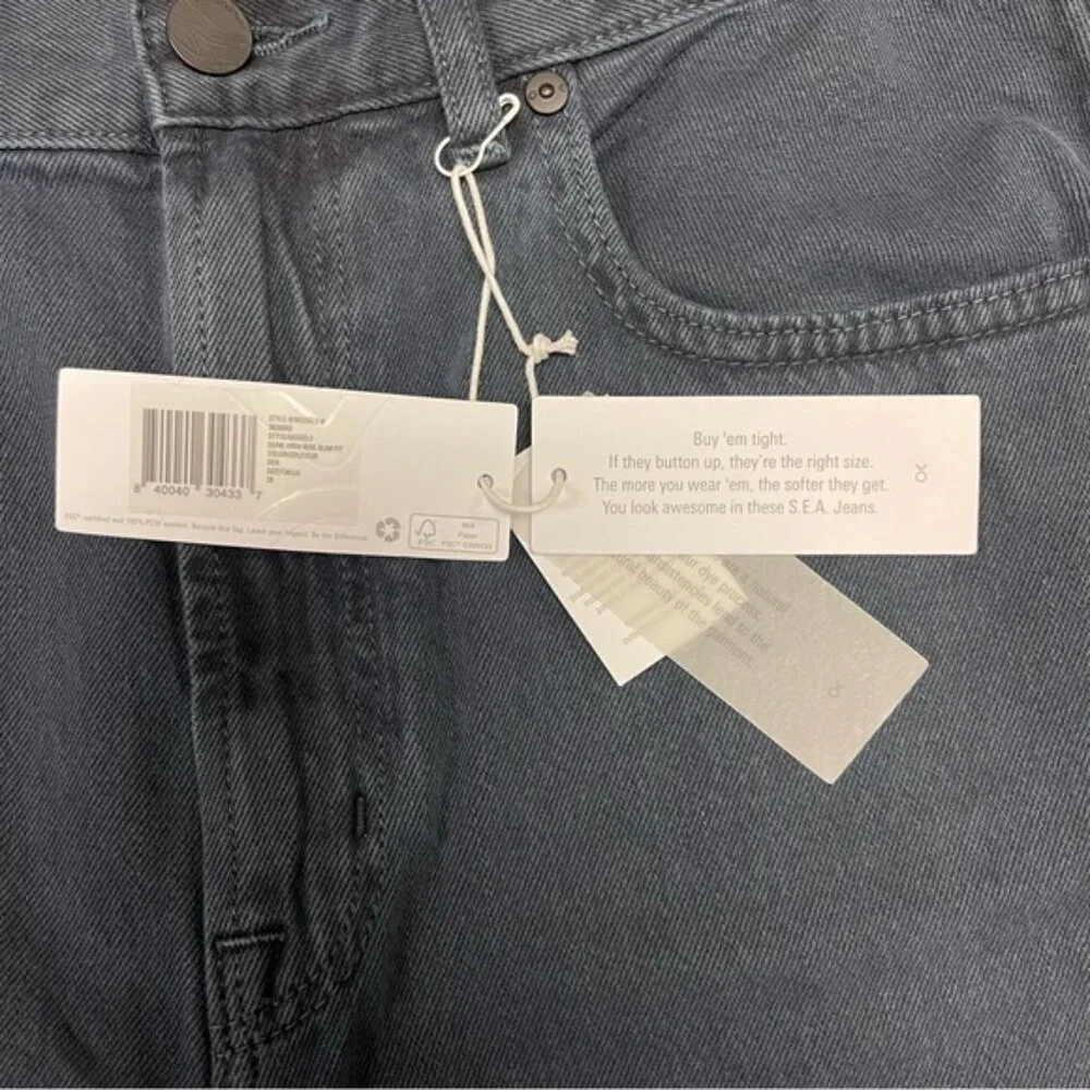 Outerknown Jeans Women's Size 28 Dark Navy Blue Hue Dune High‎ Rise Slim Fit NWT